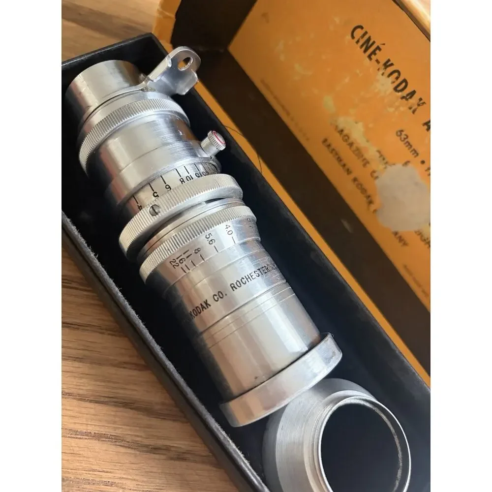 Vintage 1940s Kodak Anastigmat Lens 63mm f/2.7 16mm Motion Picture Cine Lens